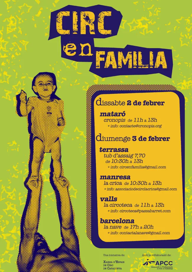 Cartell de la 1a edició conjunta de Circ en família